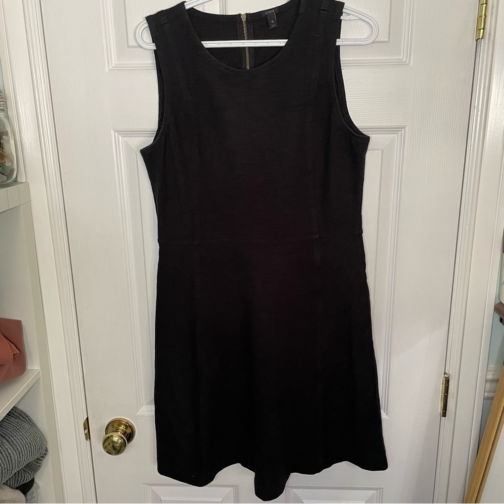 J. Crew Black Sleeveless Classic Mini Dress 10